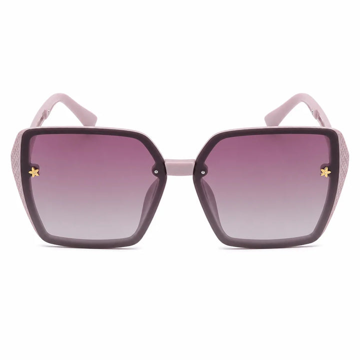 Women's Purple Pink Frame with Gradient Purple Polarized Lenses Gibson Polarized Square Shades