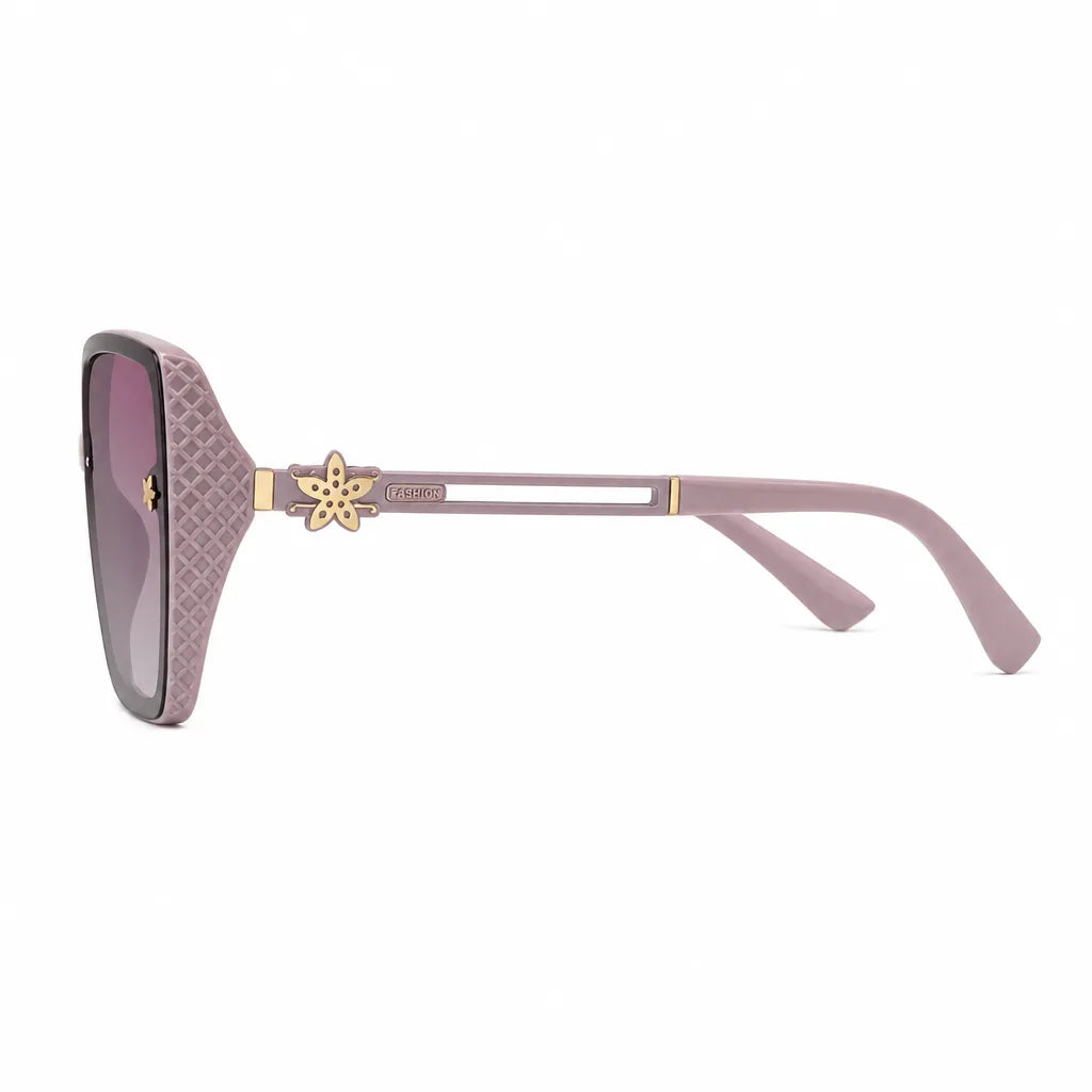 Women's Purple Pink Frame with Gradient Purple Polarized Lenses Gibson Polarized Square Shades