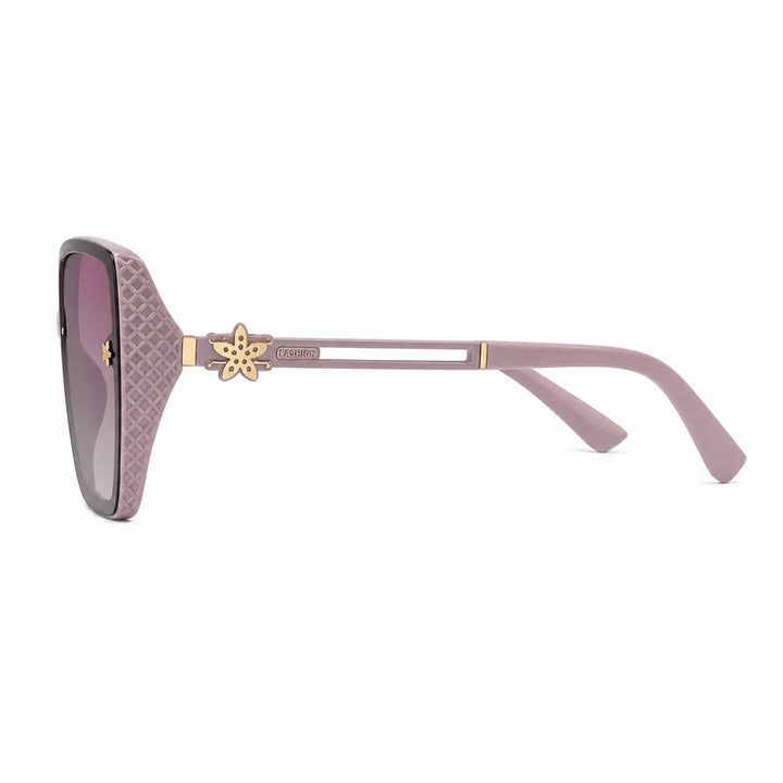 Women's Purple Pink Frame with Gradient Purple Polarized Lenses Gibson Polarized Square Shades