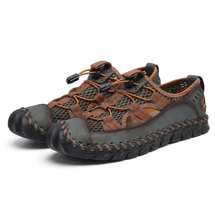 Jesper Closed-Toe Sandals - Color:Green;Size:38
