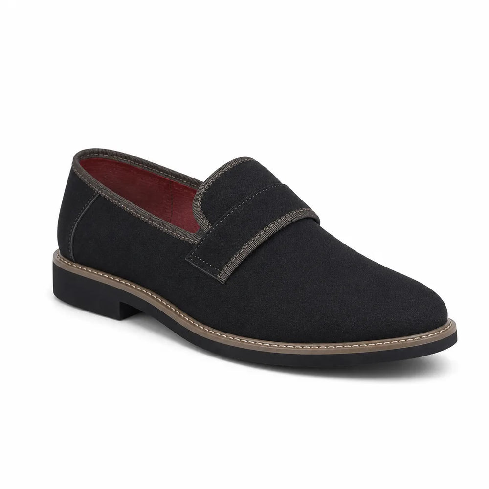 Men's Black Simon Slip On Loafers