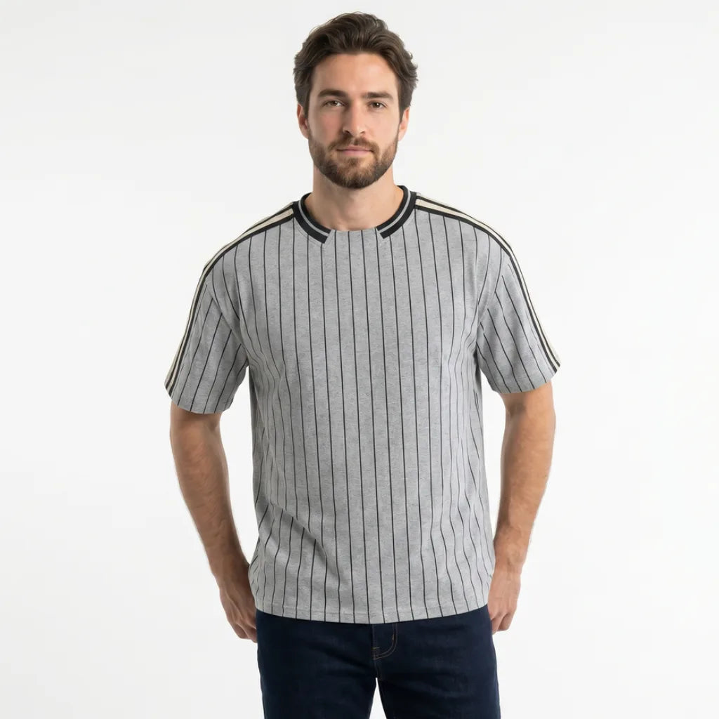 Men's Elle Striped Baseball T-Shirt