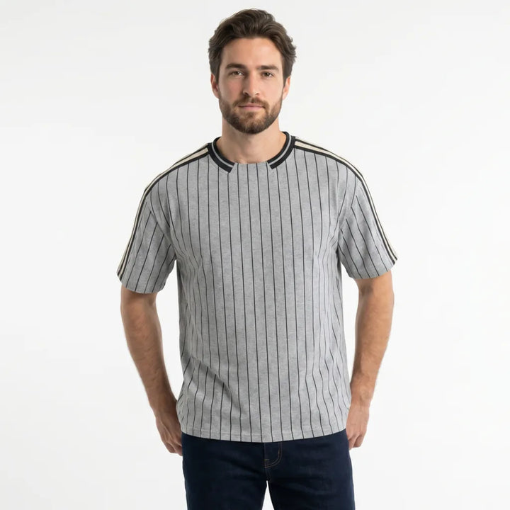 Men's Elle Striped Baseball T-Shirt