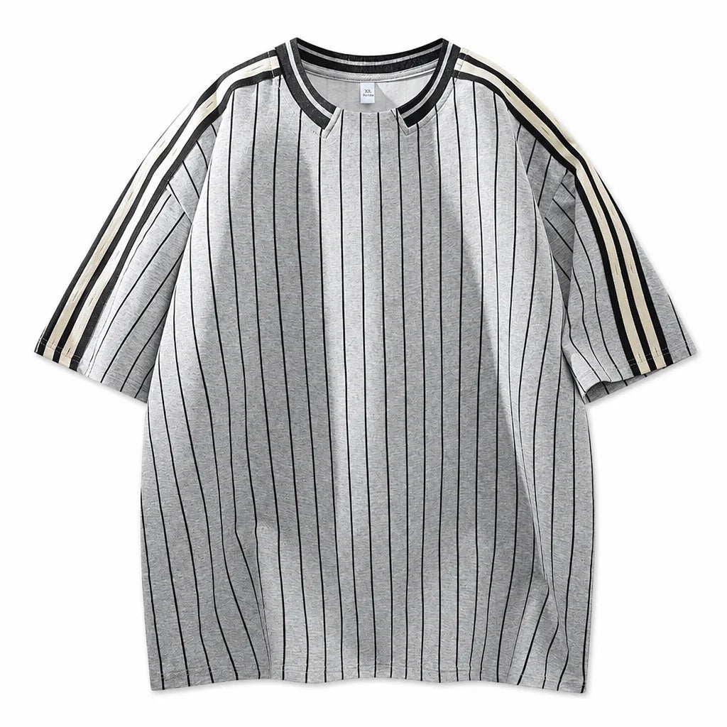 John Square Neck T-Shirt - Color:Heather Grey;Size:XS