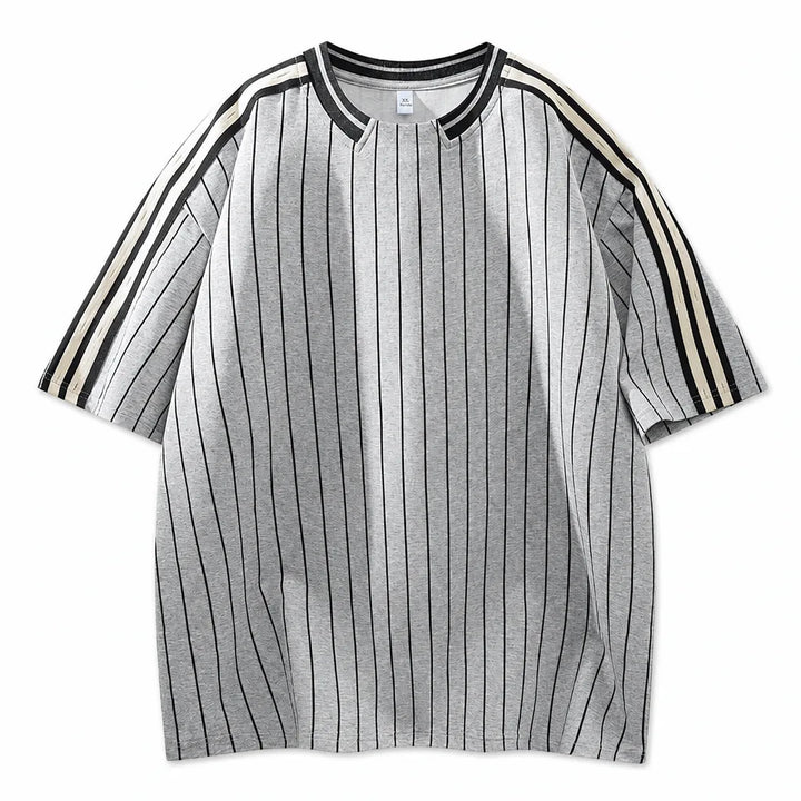 John Square Neck T-Shirt - Color:Heather Grey;Size:XS