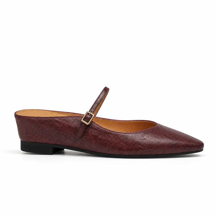 Women's Red Jorja Goatskin Mules