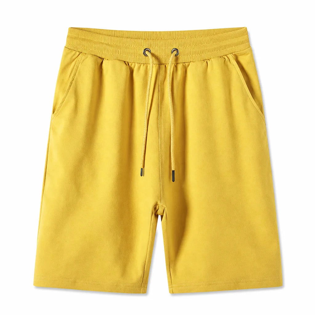Joseph Cotton Knit Shorts - Color:Yellow;Size:S