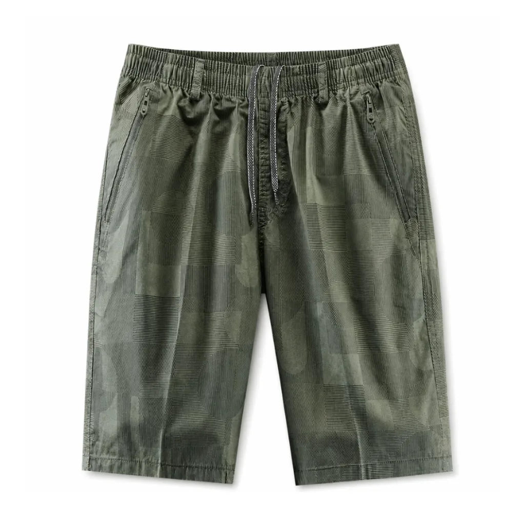 Joseph Cotton Straight Shorts - Color:Army Green;Size:M
