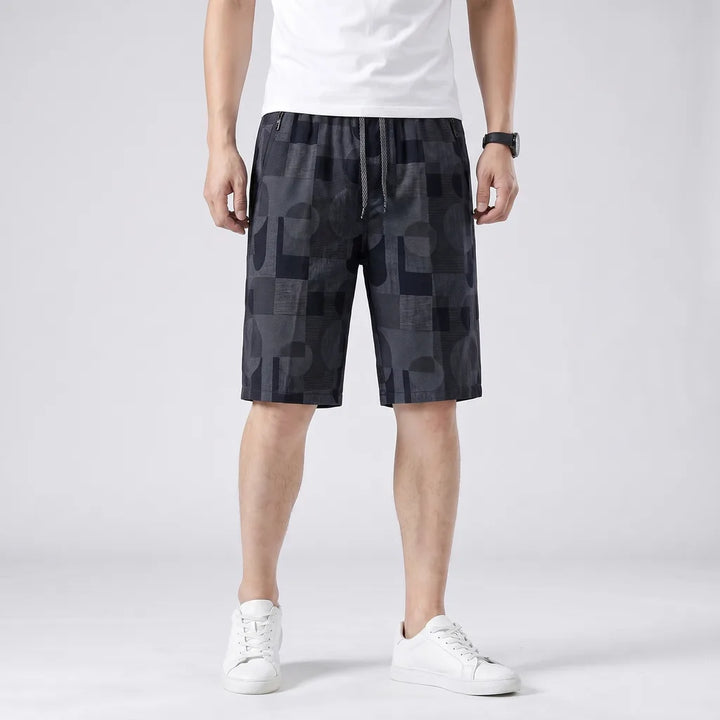 Men's Dark Blue Joseph Cotton Straight Shorts
