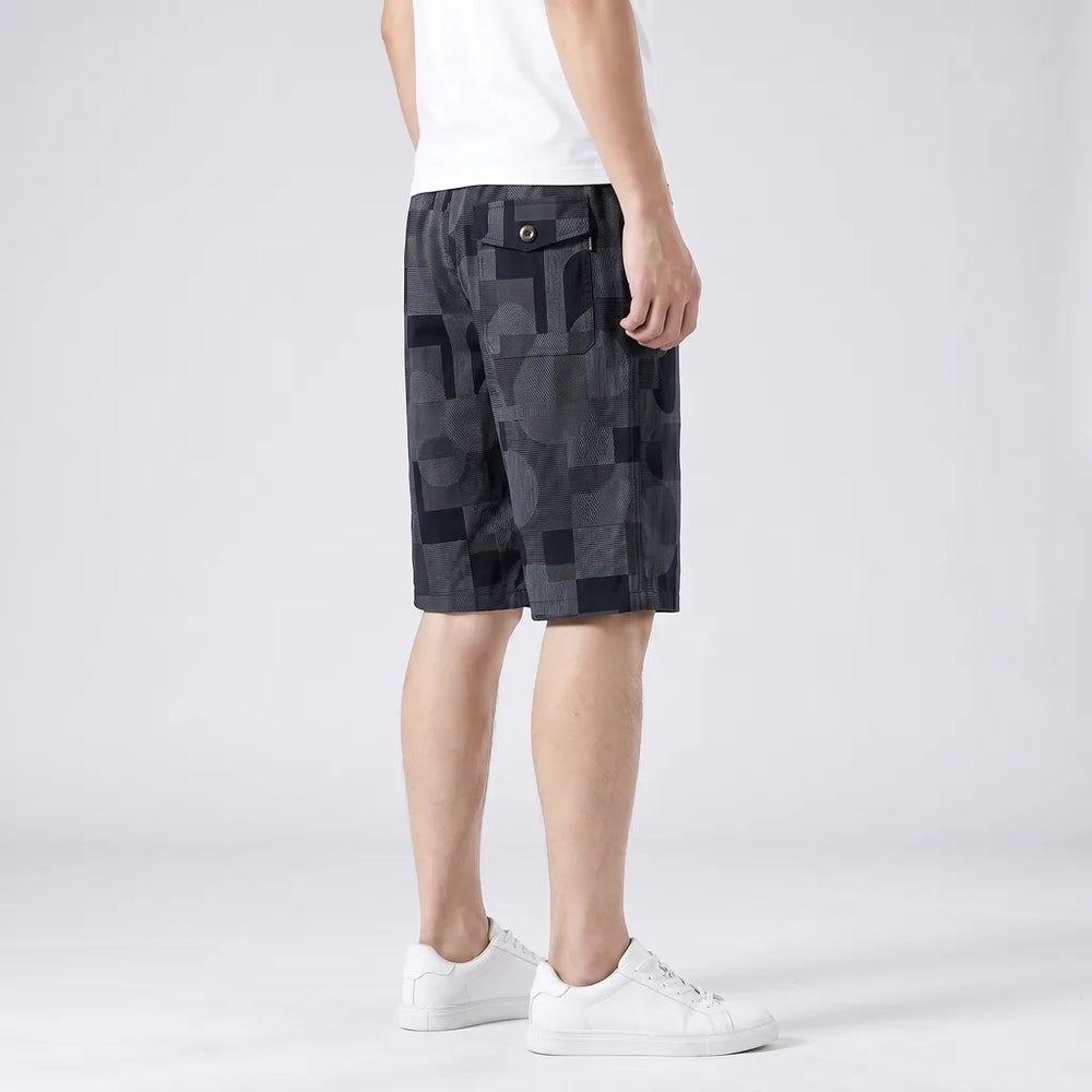 Men's Dark Blue Joseph Cotton Straight Shorts