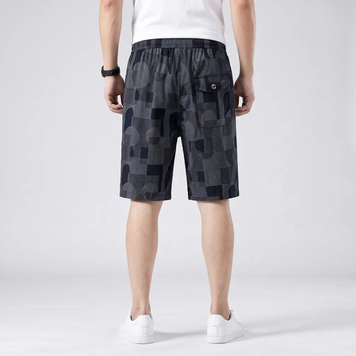 Men's Dark Blue Joseph Cotton Straight Shorts