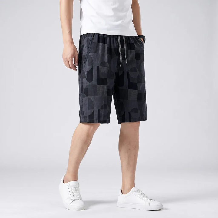 Men's Dark Blue Joseph Cotton Straight Shorts