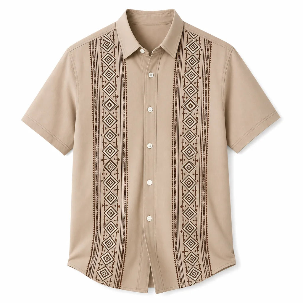 Joseph Short-Sleeve Shirt - Color:Khaki;Size:S
