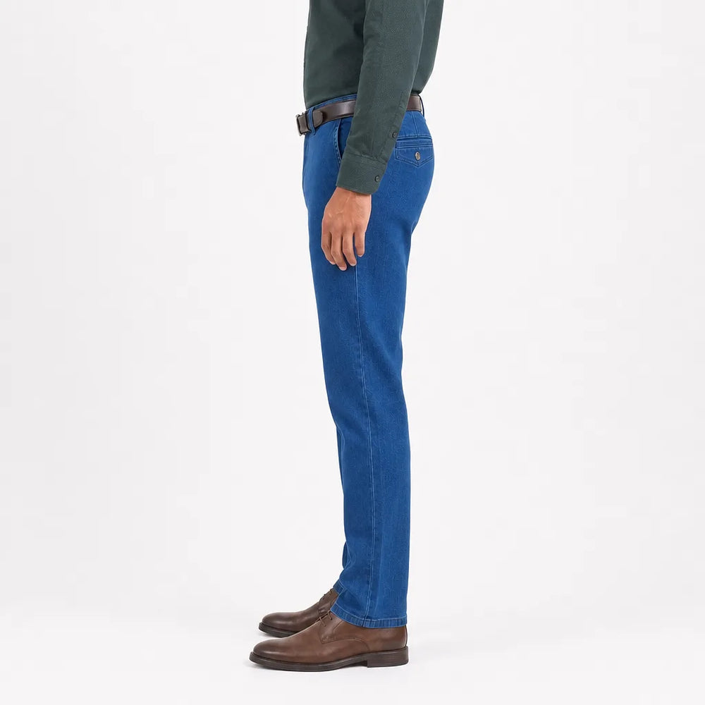 Men's Blue Granger High-Rise Straight Jeans