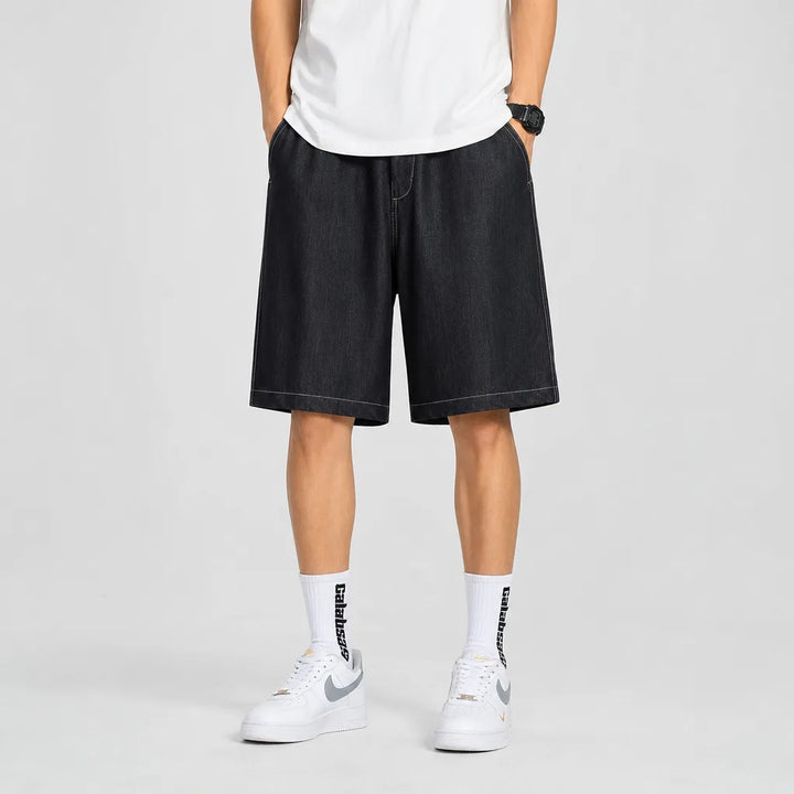 Men's Black Wadsworth Straight Denim Shorts