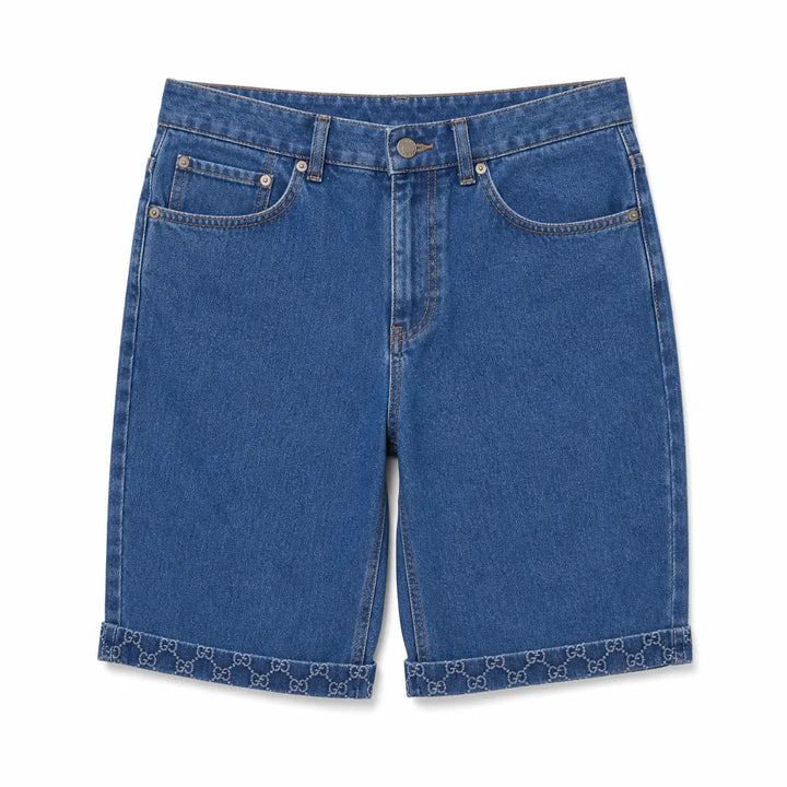 Joseph Wide Leg Shorts - Color:Blue;Size:30