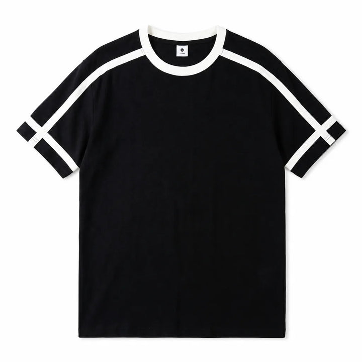 Julian Crew Neck T-Shirt  - Color:Black;Size:XS