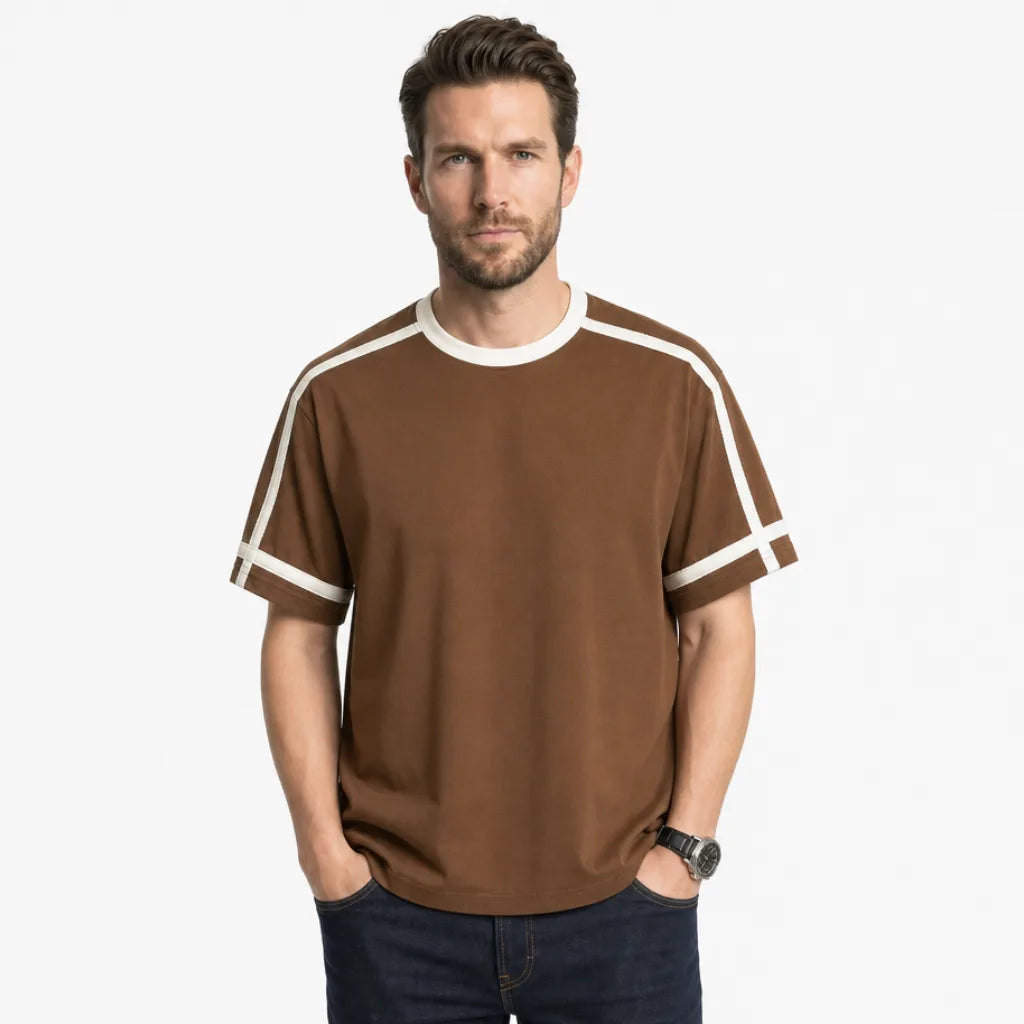 Men's Hatfield Striped Cotton Tee