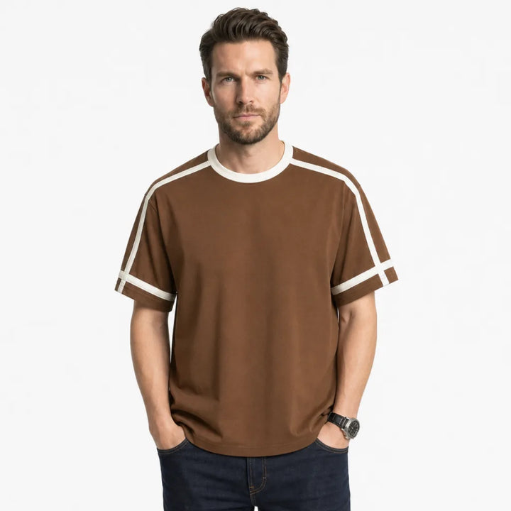 Men's Hatfield Striped Cotton Tee