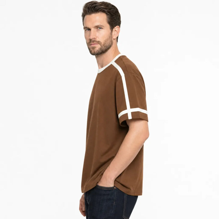 Men's Hatfield Striped Cotton Tee