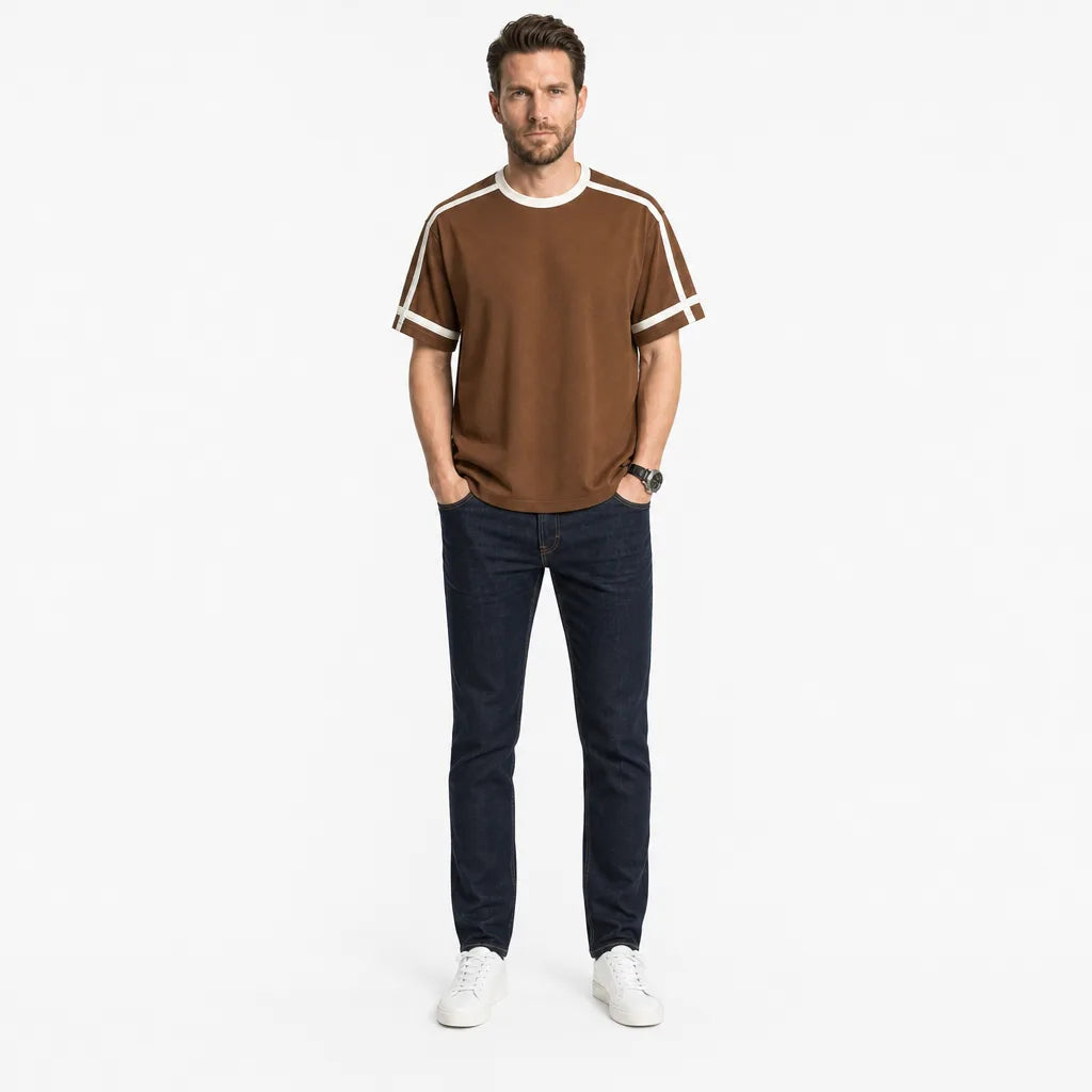 Men's Hatfield Striped Cotton Tee
