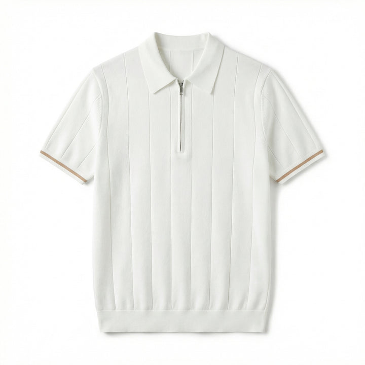 Julian Knit Polo - Color:White;Size:S