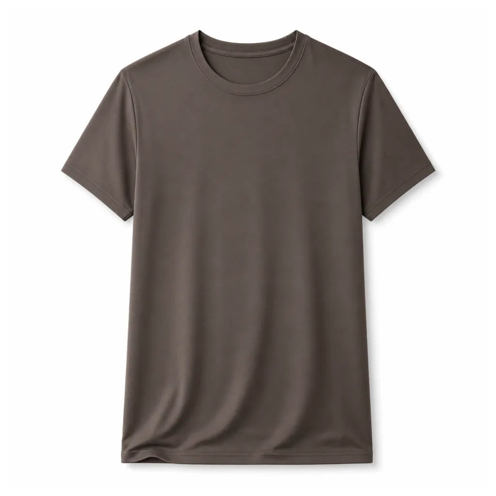Juno Crew Neck T-Shirt - Color:Brown;Size:S
