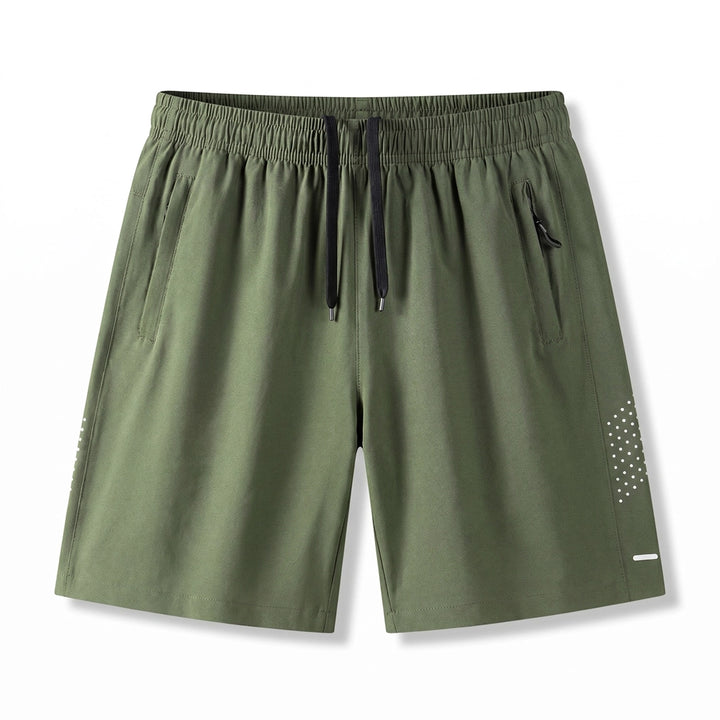 Kellan Quick-Dry Training Shorts - Color:Army Green;Size:M