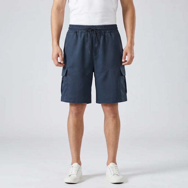 Navy Blue Pearl Cargo Shorts 1