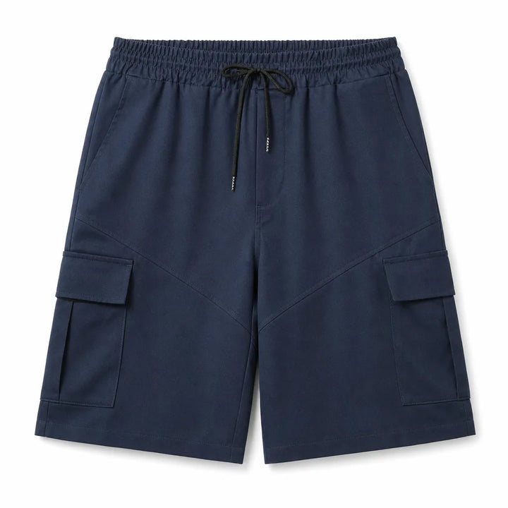 Kevin Cargo Shorts - Color:Navy Blue;Size:XS