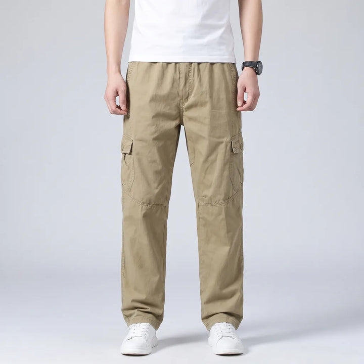 Khaki Linden Straight Cargo Trousers 5