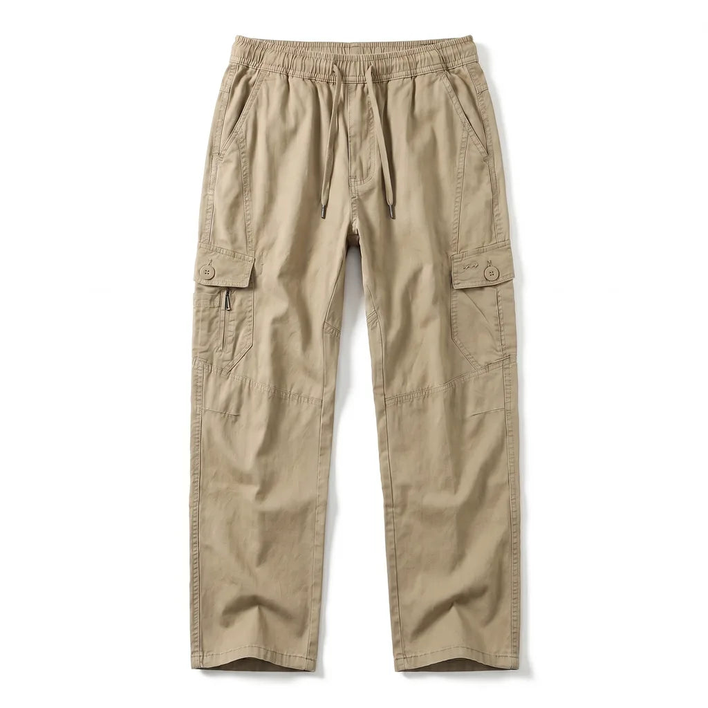 Kevin Cargo Trousers - Color:Khaki;Size:S