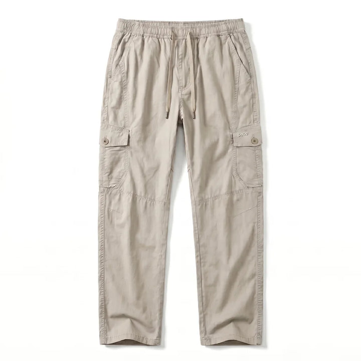 Kevin Cargo Trousers - Color:Light Gray;Size:S