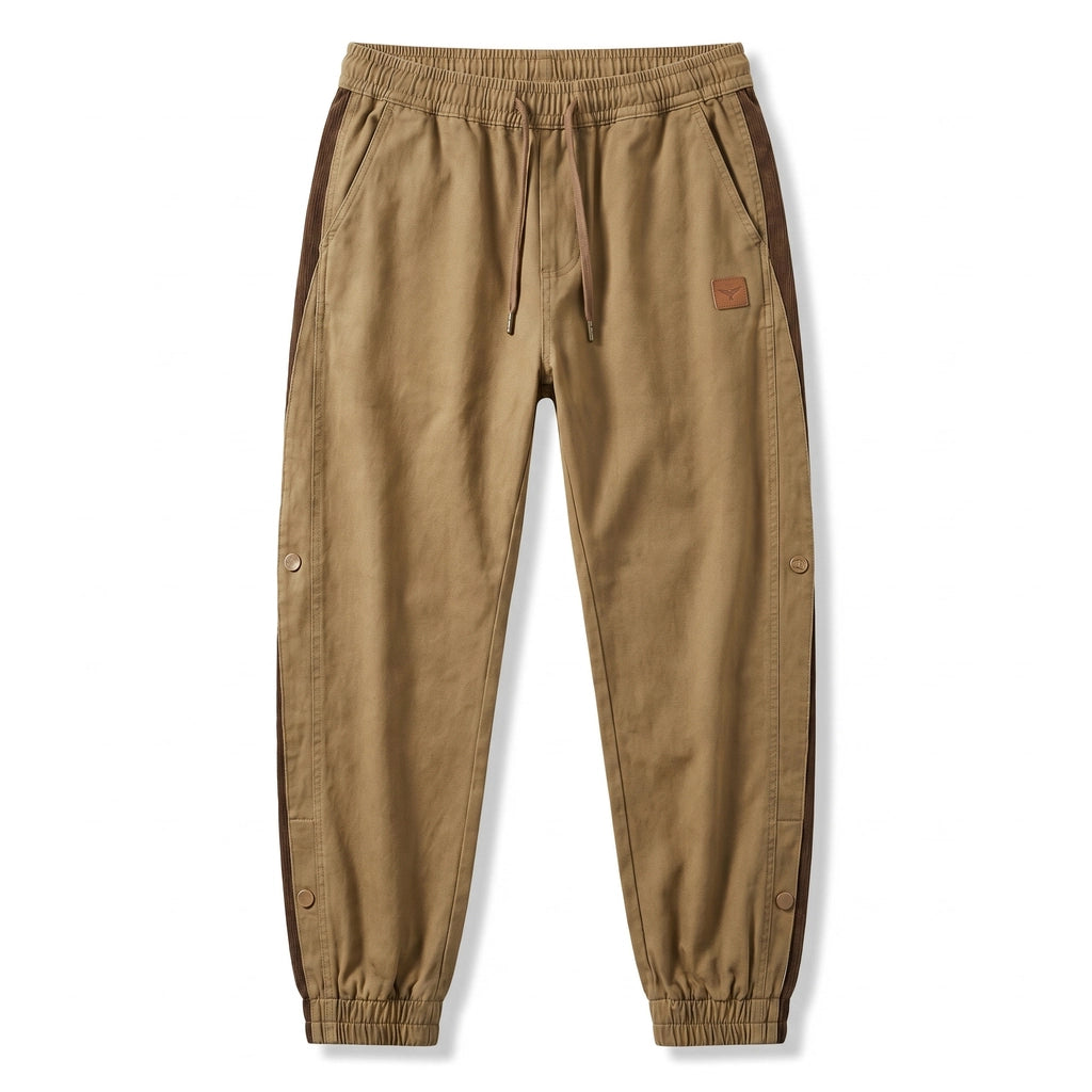 Dominic Cotton Cargo Trousers - Color:Khaki;Size:S