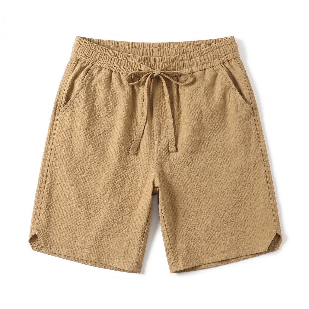 Henry Loose Fit Shorts - Color:Khaki;Size:S