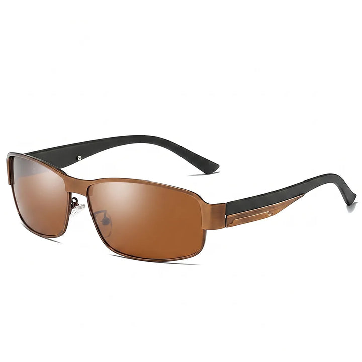 Kira Square Polarized Shades - Color:Brown;Size:As shown