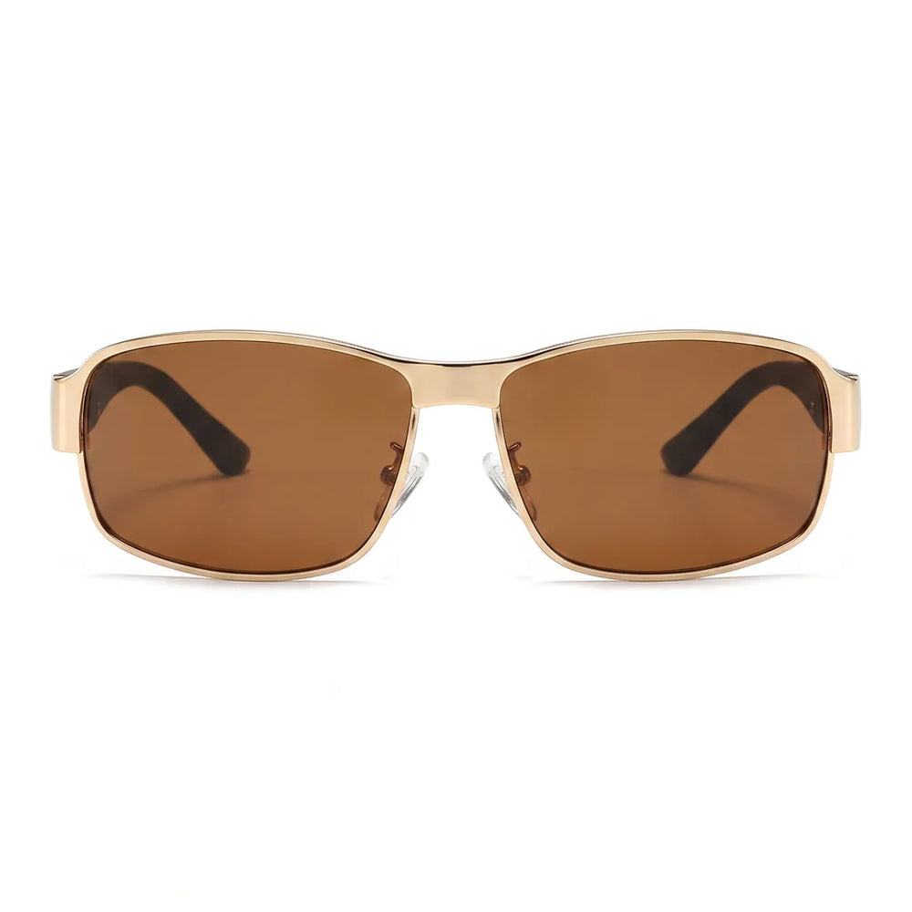 Men's Yellow Knowles Square Polarized Shades