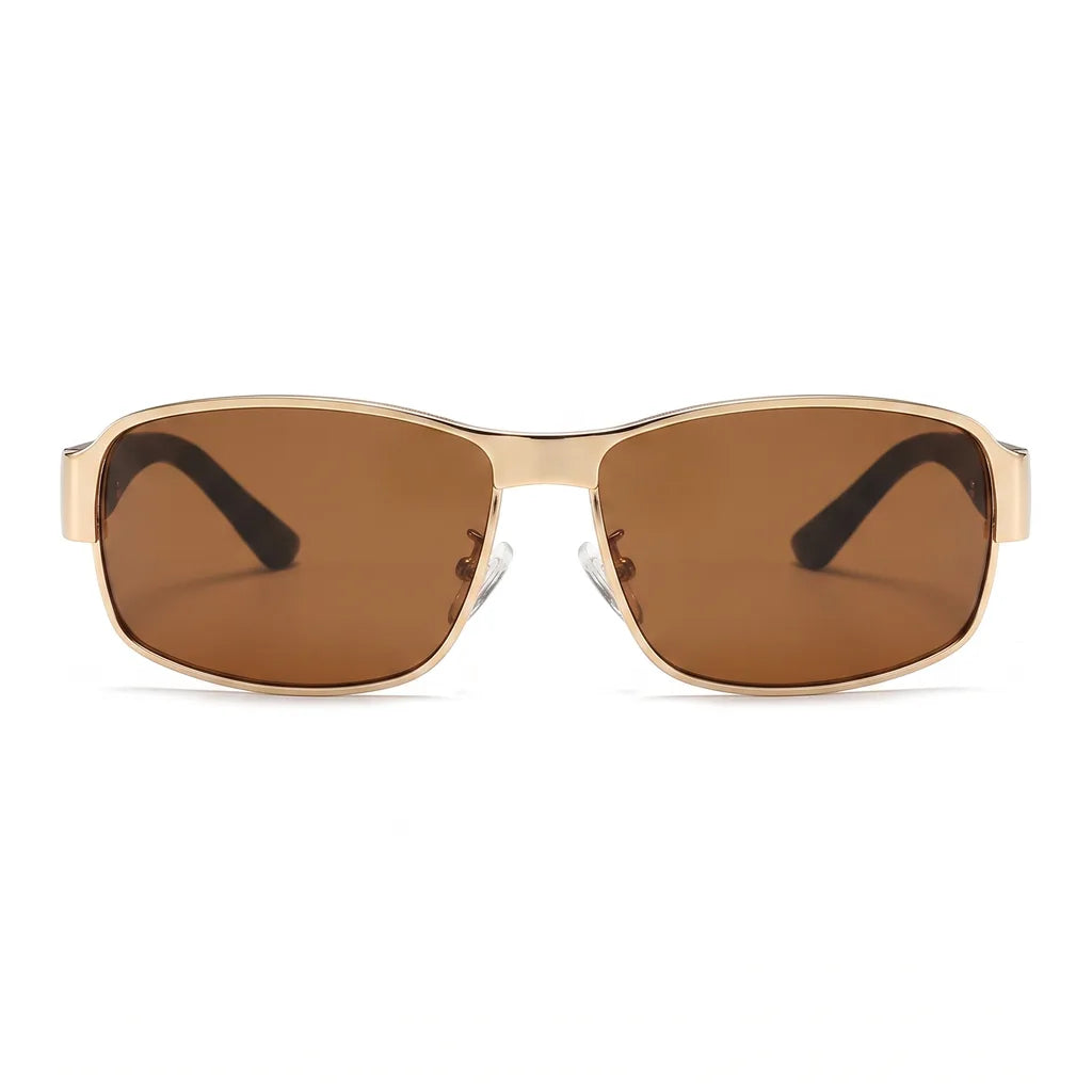 Men's Yellow Knowles Square Polarized Shades