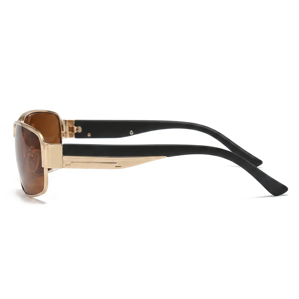 Men's Yellow Knowles Square Polarized Shades