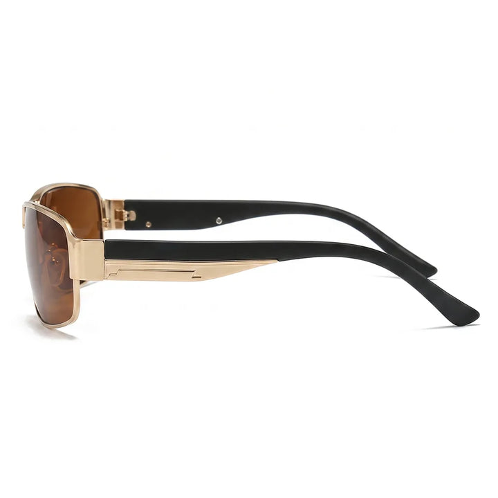 Men's Yellow Knowles Square Polarized Shades