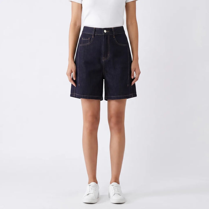 Women's Blue Kirkland High Rise Denim Shorts