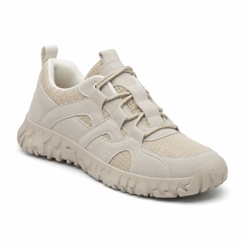 Men's Cream Elliot Breathable Hiking Sneakers