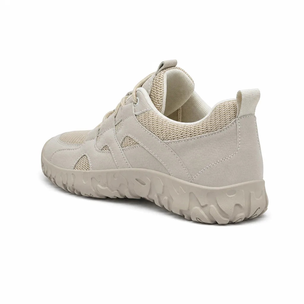 Men's Cream Elliot Breathable Hiking Sneakers