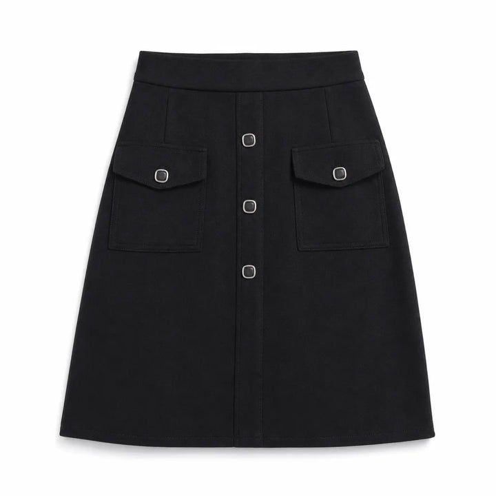 Laurent Fitted Skirt - Color:Black;Size:S