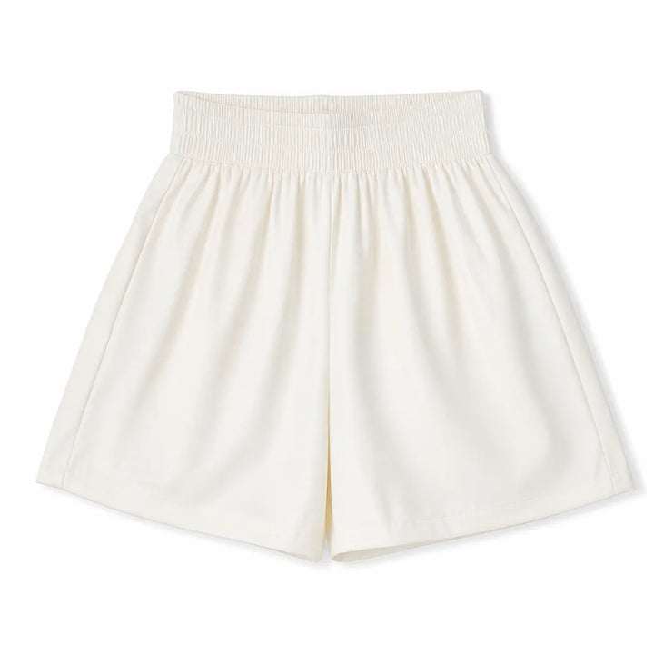 Leviana High Waist Shorts - Color:Off-white;Size:XS