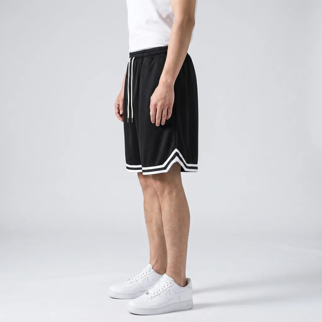 Black Davenport Mesh Basketball Shorts 2