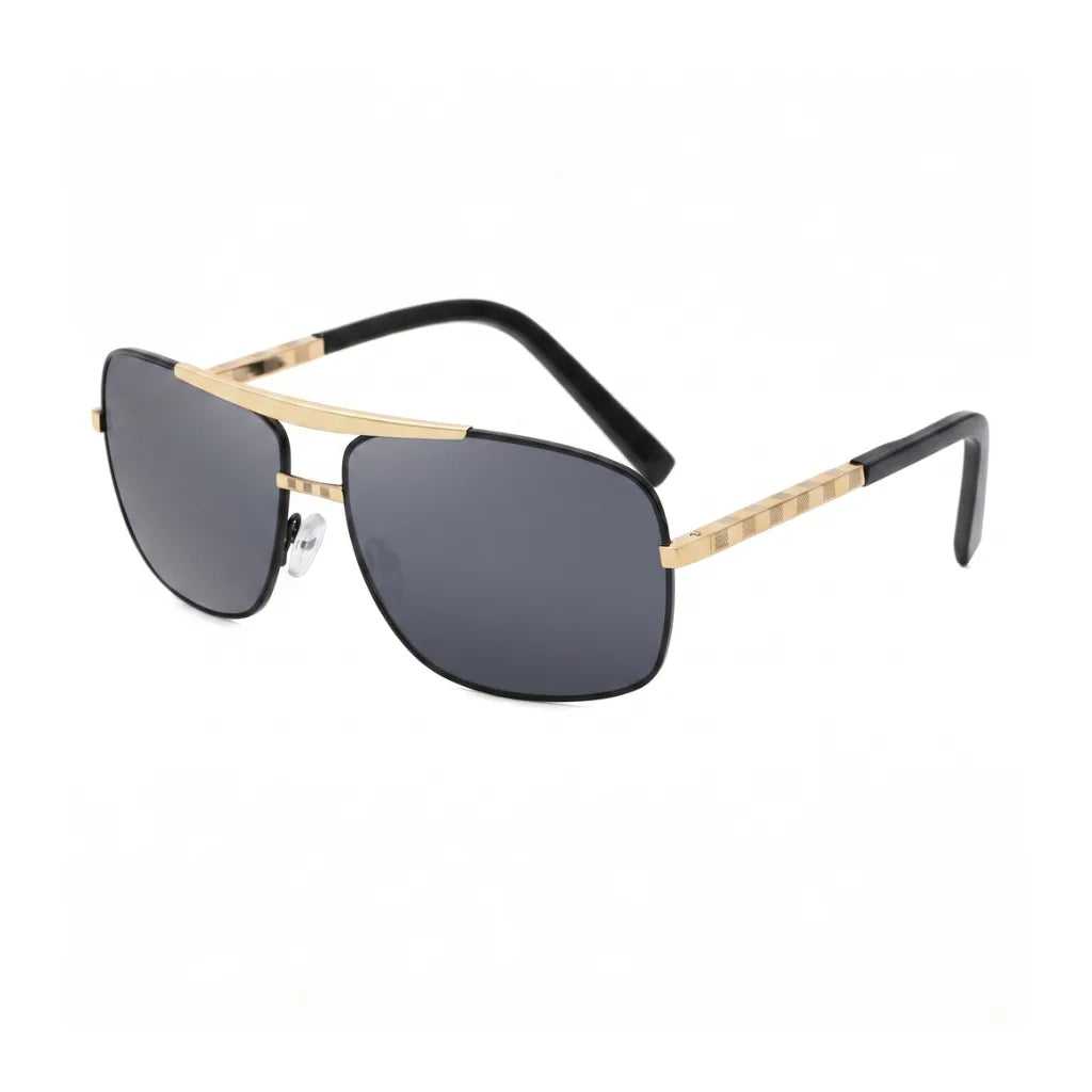 Liam Oval Frame Shades - Color:Black