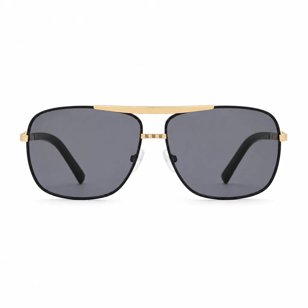 Men's C25 Black Double Gray Stanton Square Frame Shades