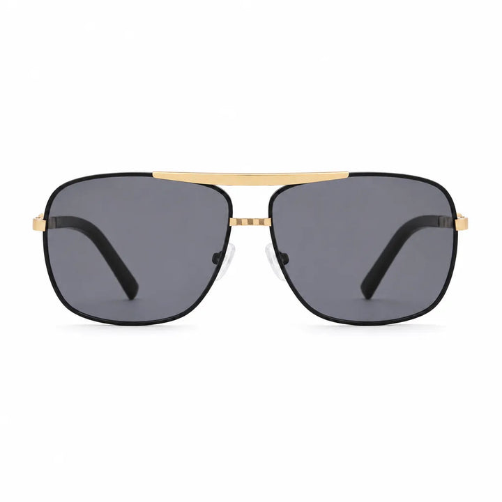 Men's C25 Black Double Gray Stanton Square Frame Shades