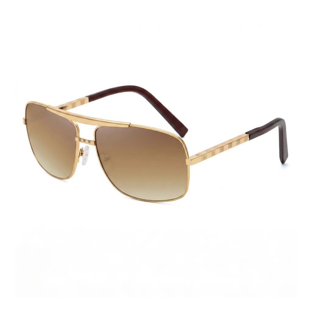 Liam Oval Frame Shades - Color:Brown